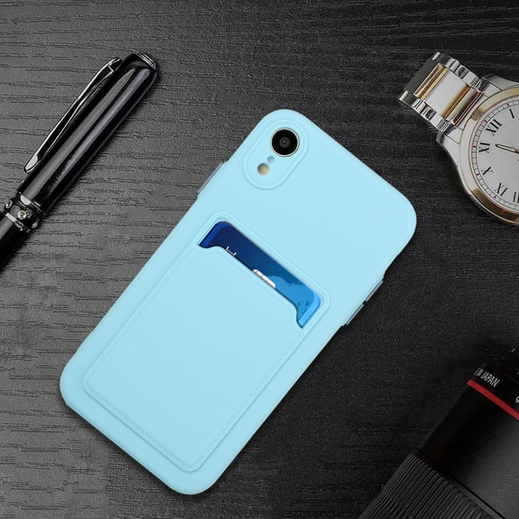 For iPhone XR Card Slot Design Shockproof TPU Protective Case