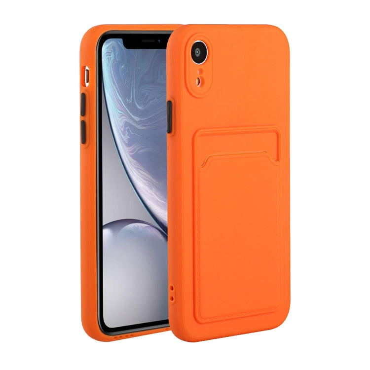 For iPhone XR Card Slot Design Shockproof TPU Protective Case