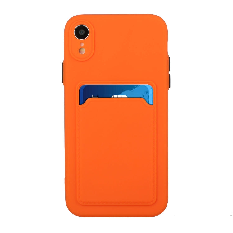 For iPhone XR Card Slot Design Shockproof TPU Protective Case