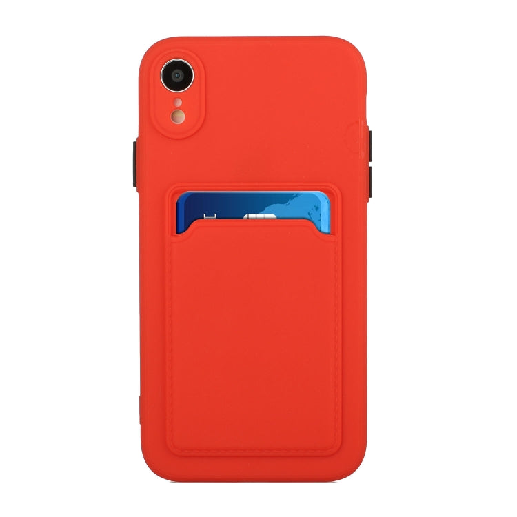 For iPhone XR Card Slot Design Shockproof TPU Protective Case