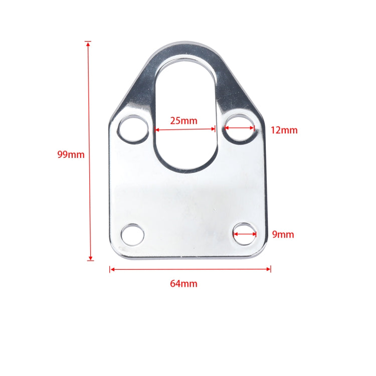 A5170 Car SBC Chrome-plated Fuel Pump Gasket with Hole for Chevrolet