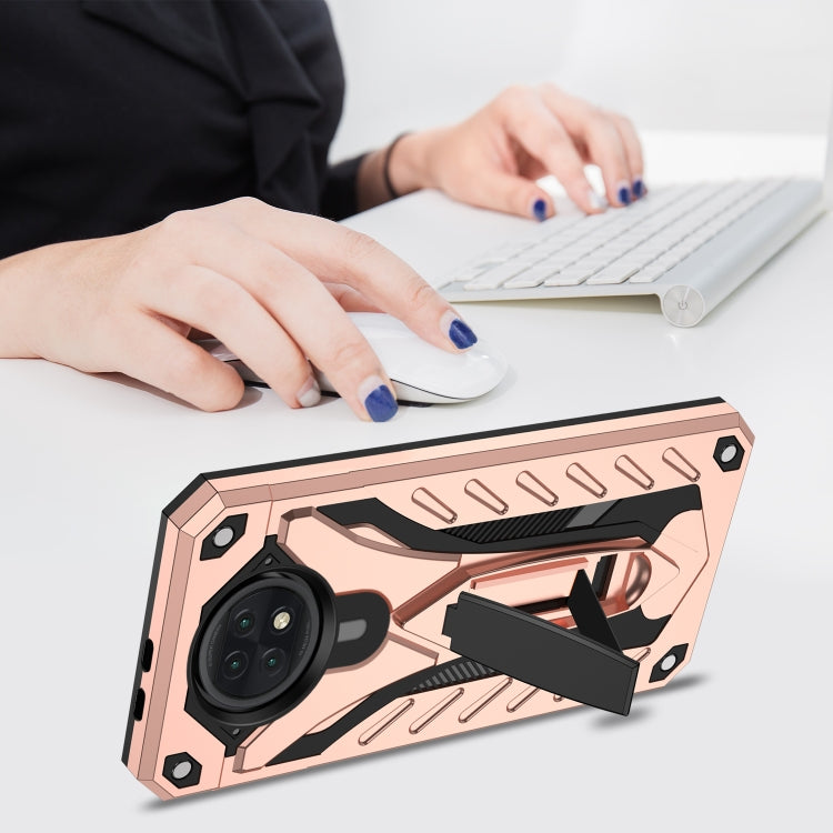 For Xiaomi Redmi Note 9 5G / Redmi Note 9T 5G Shockproof TPU + PC Protective Case with Holder