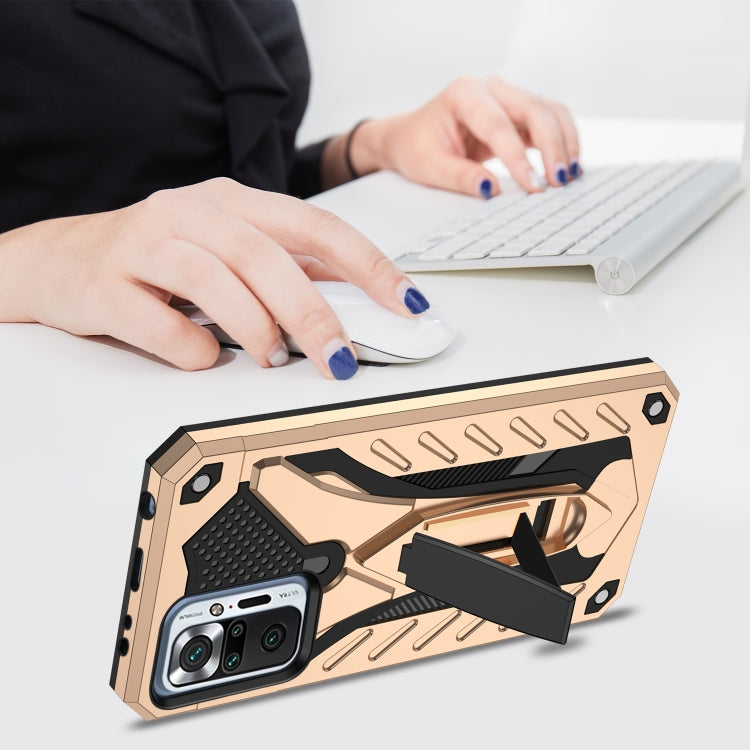 For Xiaomi Redmi Note 10 Pro Shockproof TPU + PC Protective Case with Holder