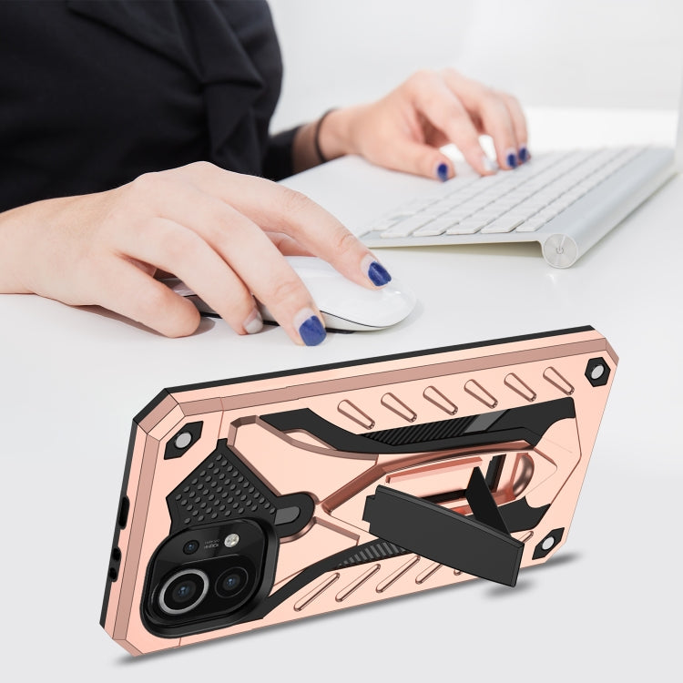 For Xiaomi Mi 11 Shockproof TPU + PC Protective Case with Holder