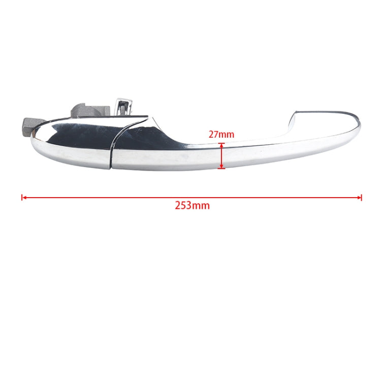 A5440-02 Car Left Outside Door Handle without Key Hole 735592026 for Fiat