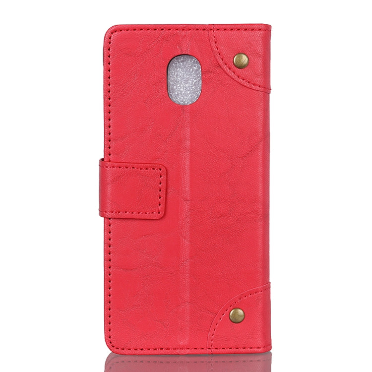For Xiaomi Redmi 8A Copper Buckle Retro Crazy Horse Texture Horizontal Flip Leather Case with Holder & Card Slots & Wallet