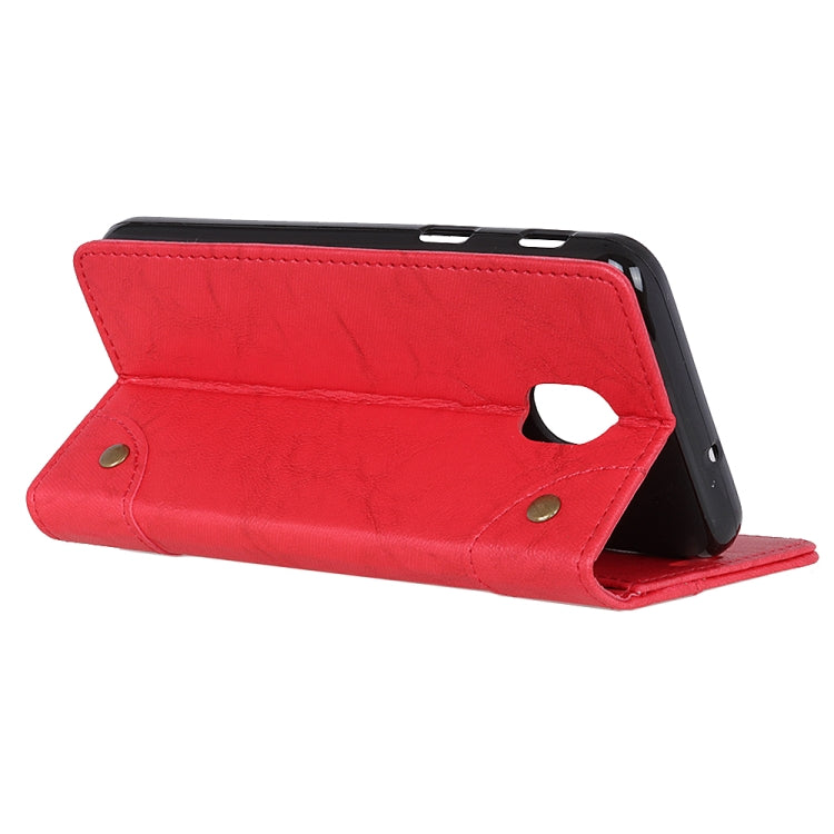 For Xiaomi Redmi 8A Copper Buckle Retro Crazy Horse Texture Horizontal Flip Leather Case with Holder & Card Slots & Wallet