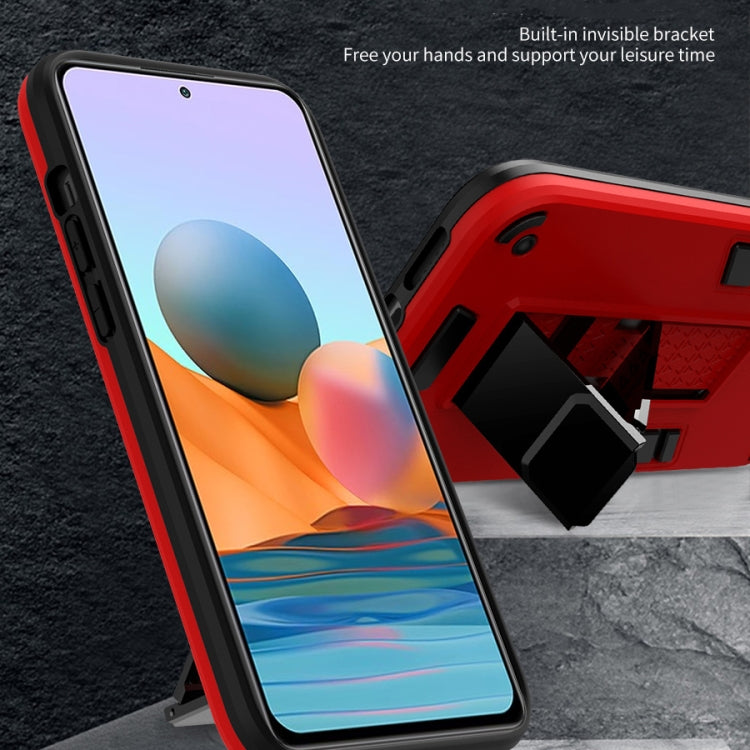 For Xiaomi Redmi Note 10 Pro 2 in 1 PC + TPU Shockproof Protective Case with Invisible Holder