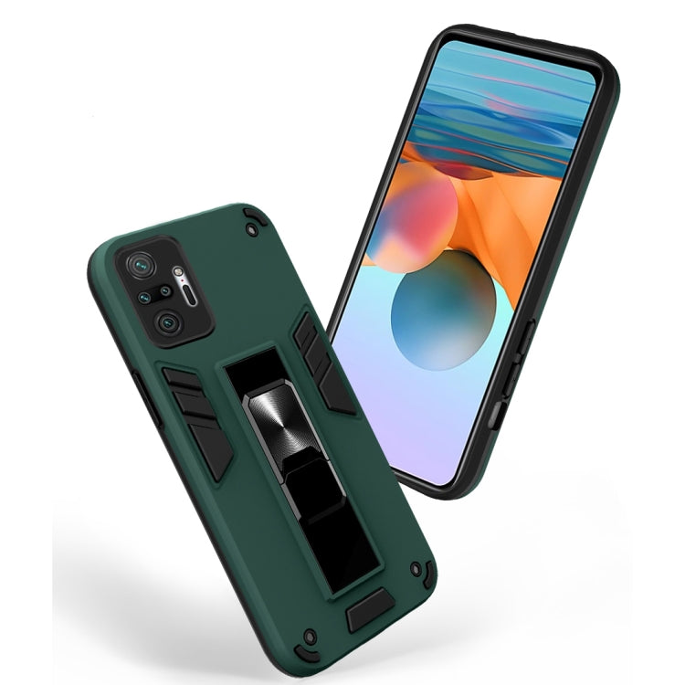 For Xiaomi Redmi Note 10 Pro 2 in 1 PC + TPU Shockproof Protective Case with Invisible Holder
