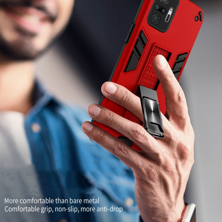 For Xiaomi Redmi Note 10 Pro 2 in 1 PC + TPU Shockproof Protective Case with Invisible Holder