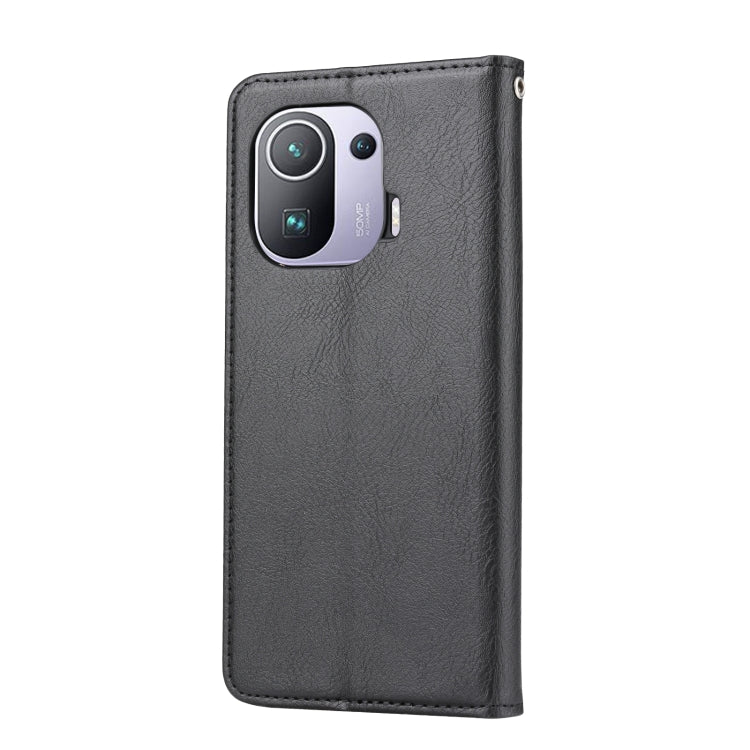 For Xiaomi Mi 11 Pro Knead Skin Texture Horizontal Flip Leather Case with Photo Frame & Holder & Card Slots & Wallet