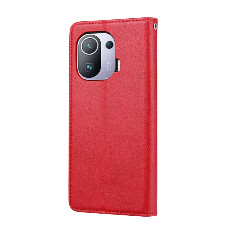 For Xiaomi Mi 11 Pro Knead Skin Texture Horizontal Flip Leather Case with Photo Frame & Holder & Card Slots & Wallet