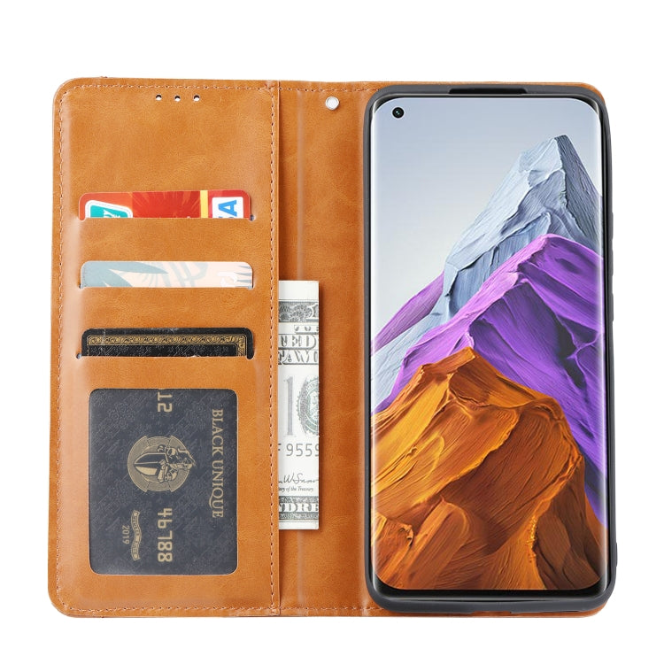 For Xiaomi Mi 11 Pro Knead Skin Texture Horizontal Flip Leather Case with Photo Frame & Holder & Card Slots & Wallet