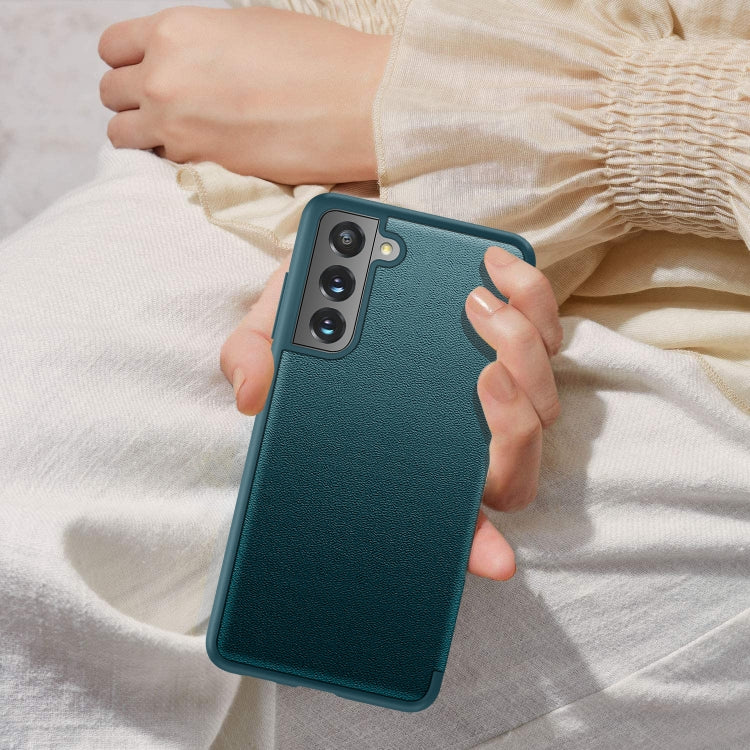 For Samsung Galaxy S21 FE Magnetic Side Window View Shockproof Horizontal Flip Leather Case