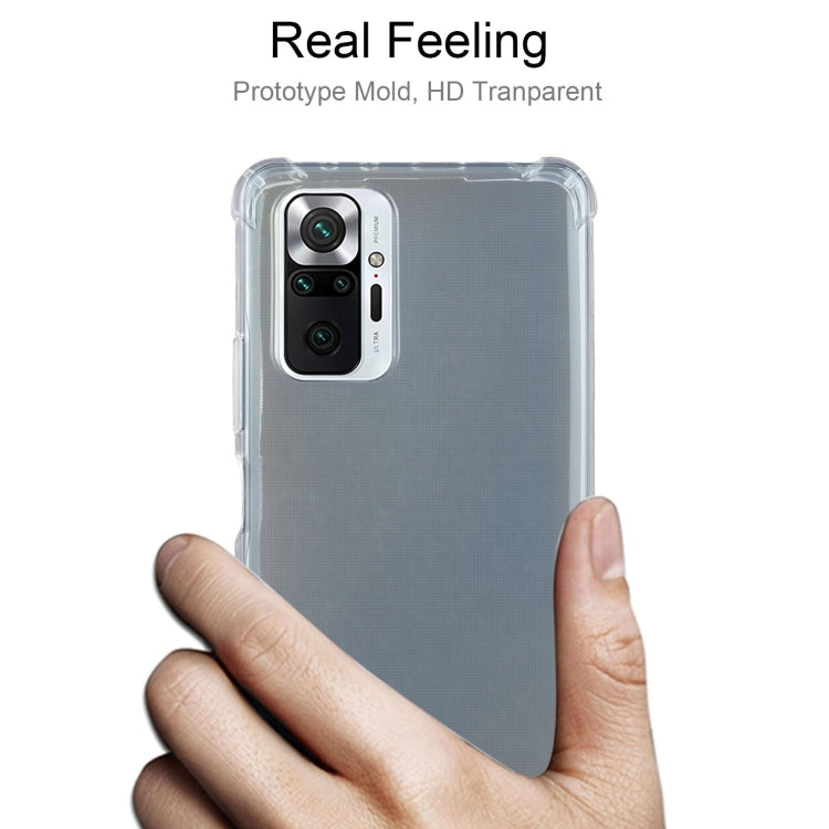 For Xiaomi Redmi Note 10 Pro / Pro Max Four-Corner Shockproof Ultra-thin TPU Case(Transparent)