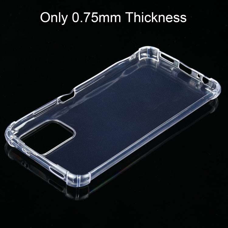 For Xiaomi Redmi Note 10 4G / 10S Four-Corner Shockproof Ultra-thin TPU Case(Transparent)