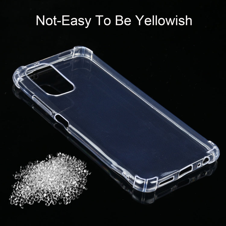 For Xiaomi Redmi Note 10 4G / 10S Four-Corner Shockproof Ultra-thin TPU Case(Transparent)