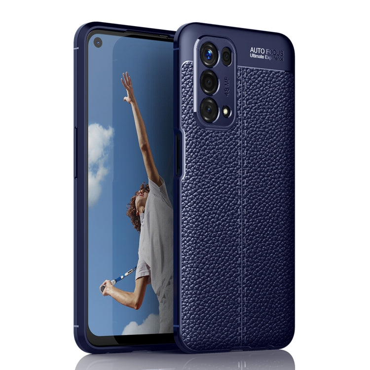 For OPPO A74 5G Litchi Texture TPU Shockproof Case
