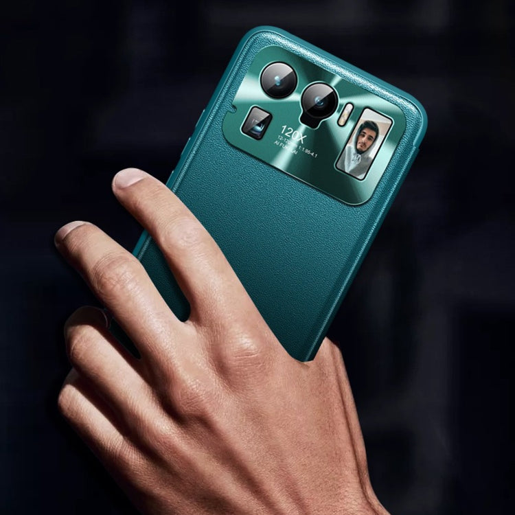 For Xiaomi Mi 11 Lite Magnetic Side Window View Shockproof Horizontal Flip Leather Case