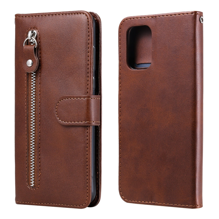 For Xiaomi Redmi Note 10 4G / Note 10S Fashion Calf Texture Zipper Horizontal Flip Leather Case with Stand & Card Slots & Wallet