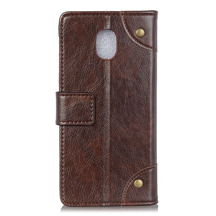 For Xiaomi Redmi 8A Copper Buckle Nappa Texture Horizontal Flip Leather Case with Holder & Card Slots & Wallet