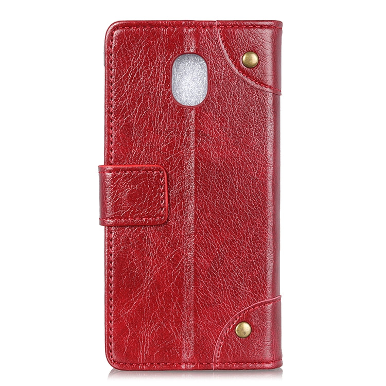 For Xiaomi Redmi 8A Copper Buckle Nappa Texture Horizontal Flip Leather Case with Holder & Card Slots & Wallet