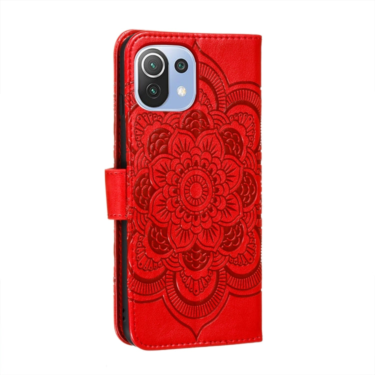 For Xiaomi Mi 11 Lite Mandala Embossing Pattern Horizontal Flip PU Leather Case with Holder & Card Slots & Wallet & Lanyard