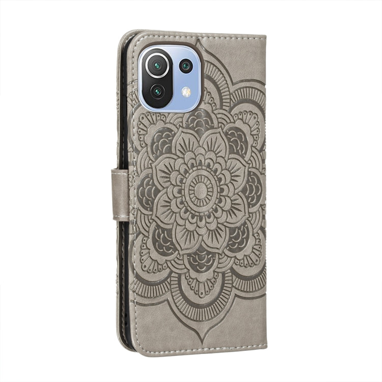 For Xiaomi Mi 11 Lite Mandala Embossing Pattern Horizontal Flip PU Leather Case with Holder & Card Slots & Wallet & Lanyard