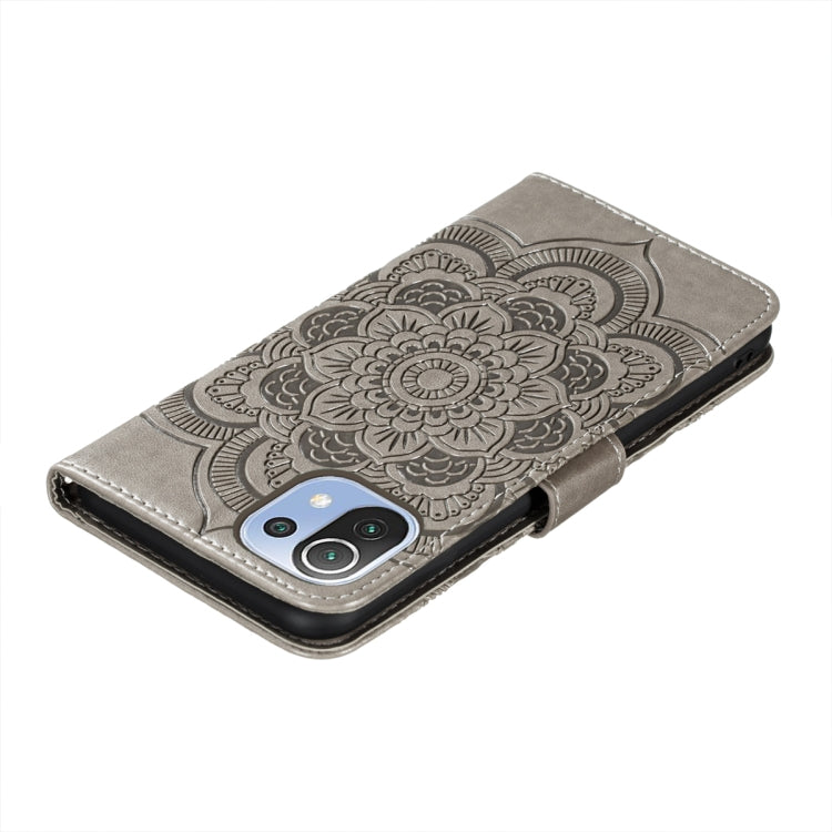 For Xiaomi Mi 11 Lite Mandala Embossing Pattern Horizontal Flip PU Leather Case with Holder & Card Slots & Wallet & Lanyard