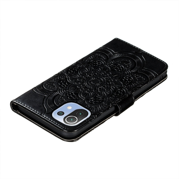For Xiaomi Mi 11 Lite Mandala Embossing Pattern Horizontal Flip PU Leather Case with Holder & Card Slots & Wallet & Lanyard