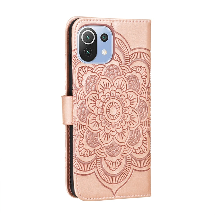 For Xiaomi Mi 11 Lite Mandala Embossing Pattern Horizontal Flip PU Leather Case with Holder & Card Slots & Wallet & Lanyard