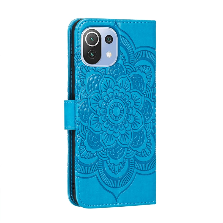 For Xiaomi Mi 11 Lite Mandala Embossing Pattern Horizontal Flip PU Leather Case with Holder & Card Slots & Wallet & Lanyard