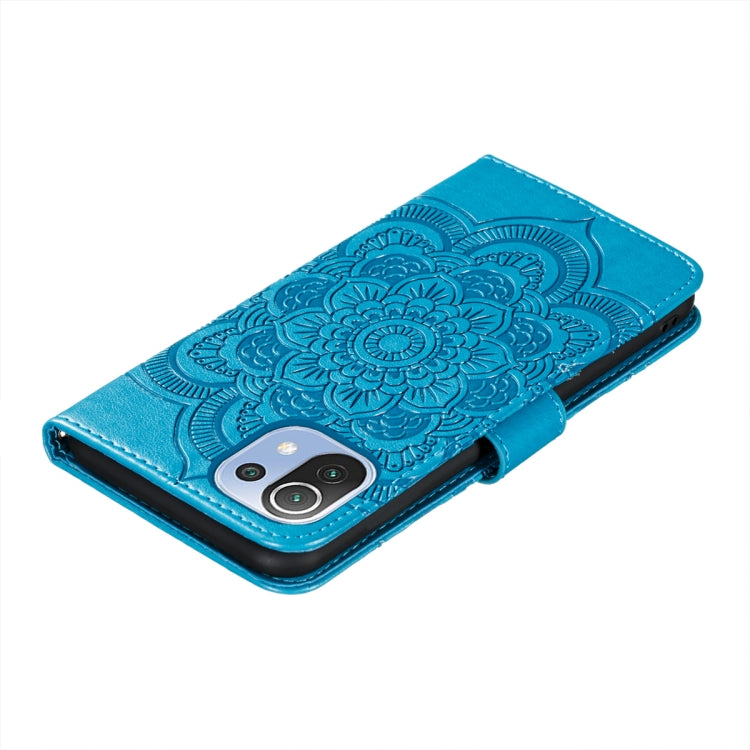For Xiaomi Mi 11 Lite Mandala Embossing Pattern Horizontal Flip PU Leather Case with Holder & Card Slots & Wallet & Lanyard