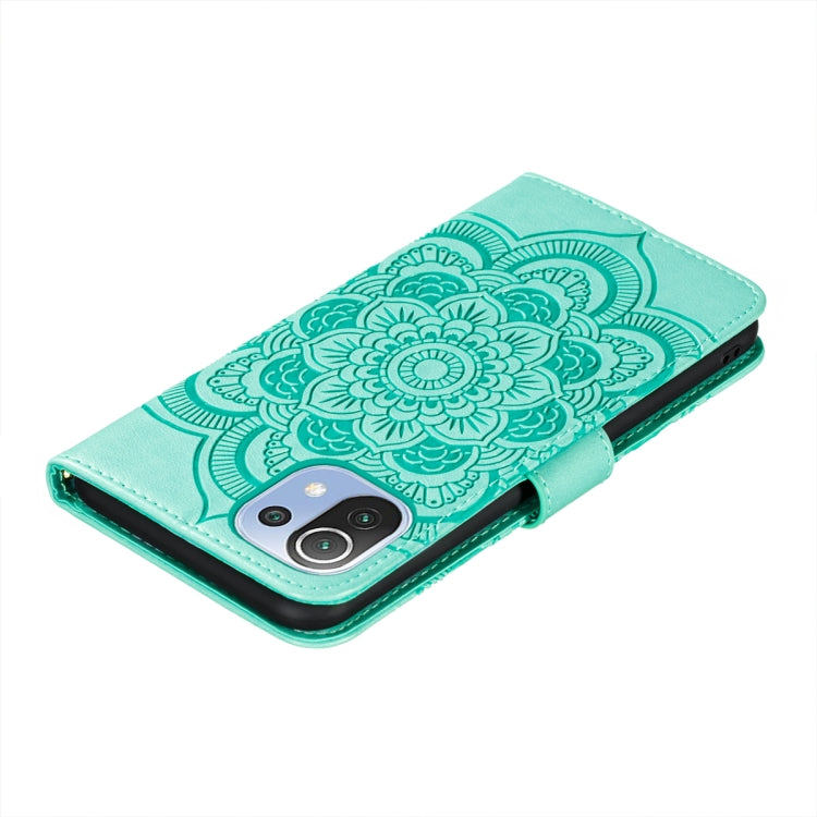 For Xiaomi Mi 11 Lite Mandala Embossing Pattern Horizontal Flip PU Leather Case with Holder & Card Slots & Wallet & Lanyard