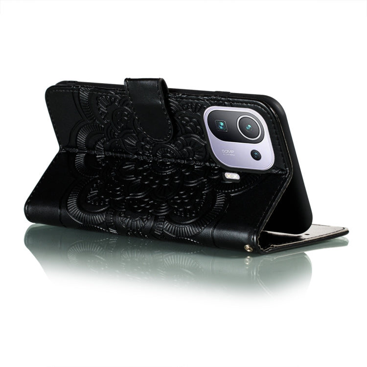 For Xiaomi Mi 11 Pro Mandala Embossing Pattern Horizontal Flip PU Leather Case with Holder & Card Slots & Wallet & Lanyard