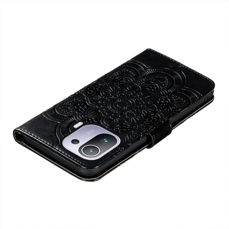 For Xiaomi Mi 11 Pro Mandala Embossing Pattern Horizontal Flip PU Leather Case with Holder & Card Slots & Wallet & Lanyard