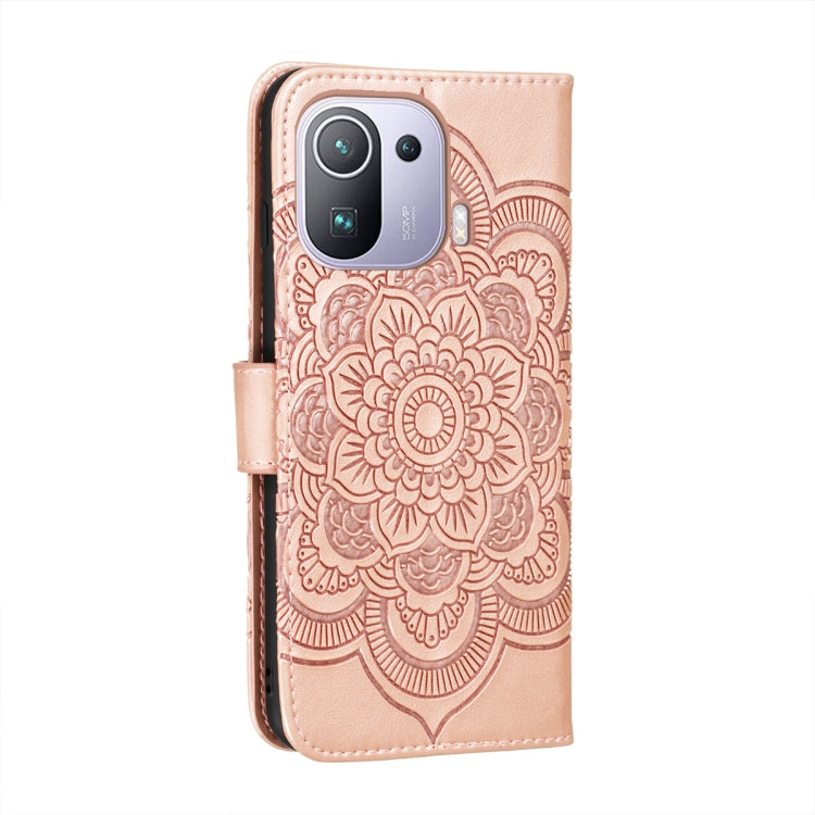 For Xiaomi Mi 11 Pro Mandala Embossing Pattern Horizontal Flip PU Leather Case with Holder & Card Slots & Wallet & Lanyard