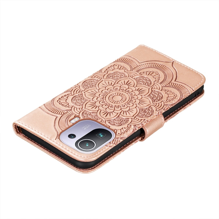 For Xiaomi Mi 11 Pro Mandala Embossing Pattern Horizontal Flip PU Leather Case with Holder & Card Slots & Wallet & Lanyard