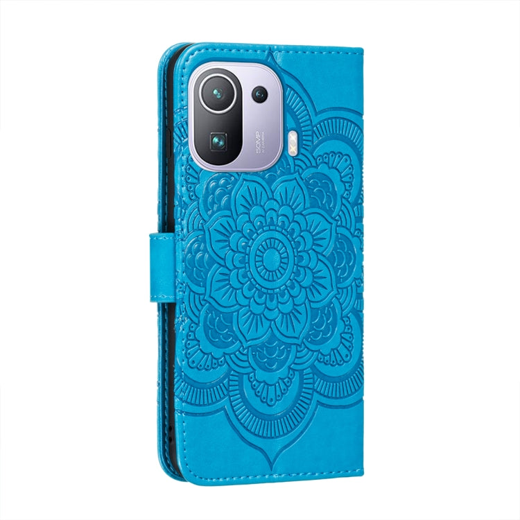For Xiaomi Mi 11 Pro Mandala Embossing Pattern Horizontal Flip PU Leather Case with Holder & Card Slots & Wallet & Lanyard