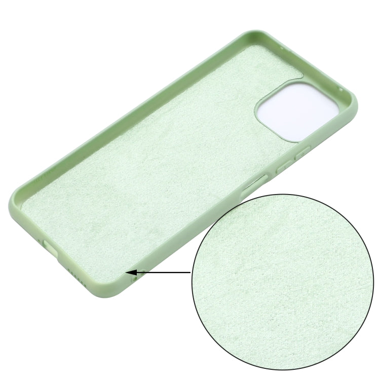 For Xiaomi Mi 11 Lite Solid Color Liquid Silicone Dropproof Full Coverage Protective Case