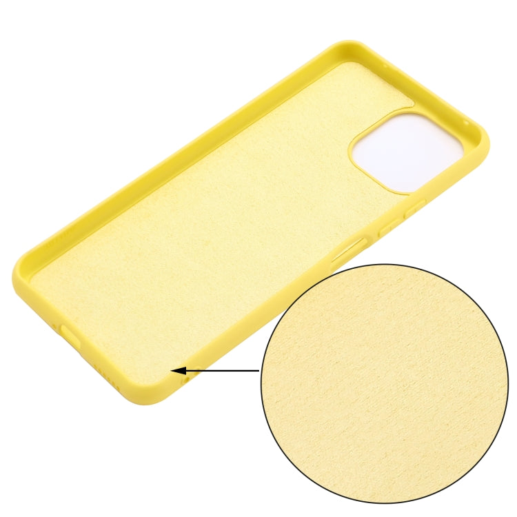 For Xiaomi Mi 11 Lite Solid Color Liquid Silicone Dropproof Full Coverage Protective Case