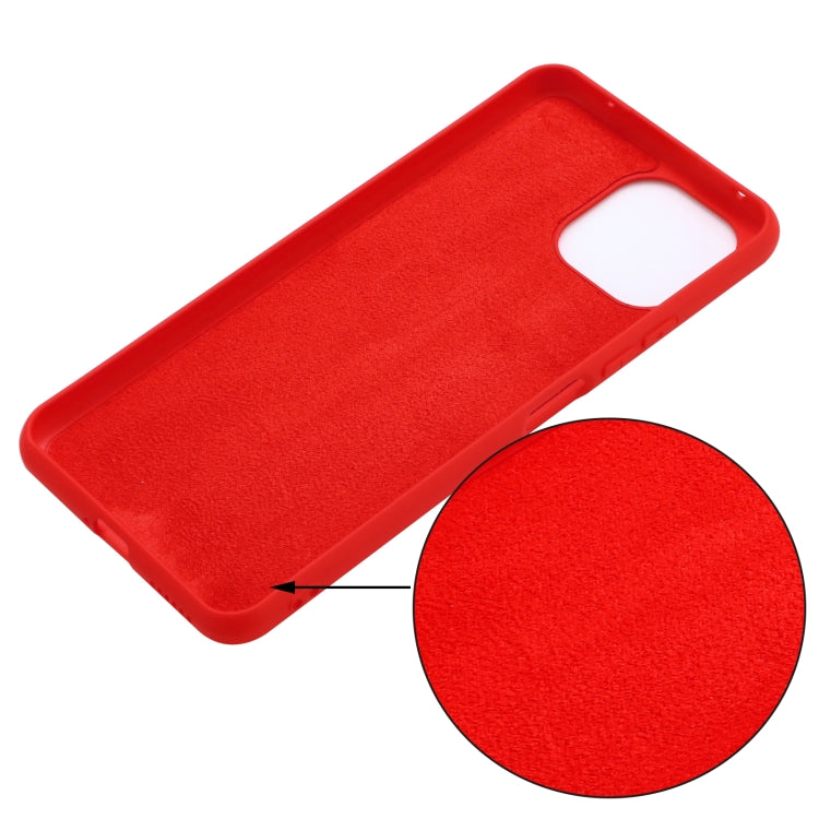 For Xiaomi Mi 11 Lite Solid Color Liquid Silicone Dropproof Full Coverage Protective Case