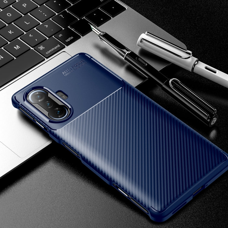 For Xiaomi Redmi K40 Gaming Edition 5G Carbon Fiber Texture Shockproof TPU Case
