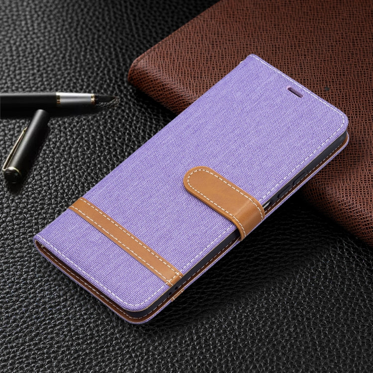 For Xiaomi Mi 11i / Poco F3 / Redmi K40 Color Matching Denim Texture Horizontal Flip Leather Case with Holder & Card Slots & Wallet & Lanyard