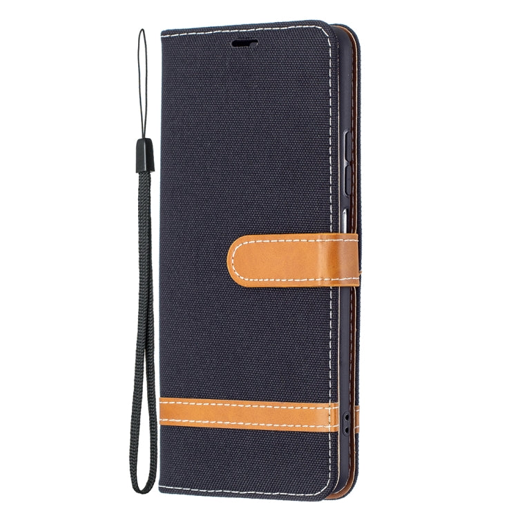 For Xiaomi Mi 11i / Poco F3 / Redmi K40 Color Matching Denim Texture Horizontal Flip Leather Case with Holder & Card Slots & Wallet & Lanyard
