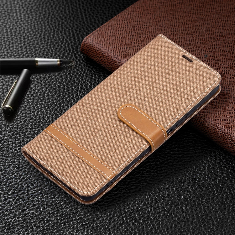 For Xiaomi Mi 11i / Poco F3 / Redmi K40 Color Matching Denim Texture Horizontal Flip Leather Case with Holder & Card Slots & Wallet & Lanyard