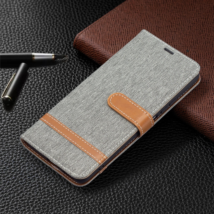 For Xiaomi Mi 11i / Poco F3 / Redmi K40 Color Matching Denim Texture Horizontal Flip Leather Case with Holder & Card Slots & Wallet & Lanyard