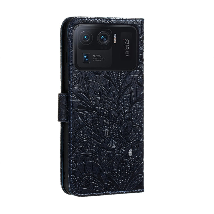 For Xiaomi Mi 11 Ultra Lace Flower Embossing Pattern Horizontal Flip Leather Case with Holder & Card Slots & Wallet & Photo Frame