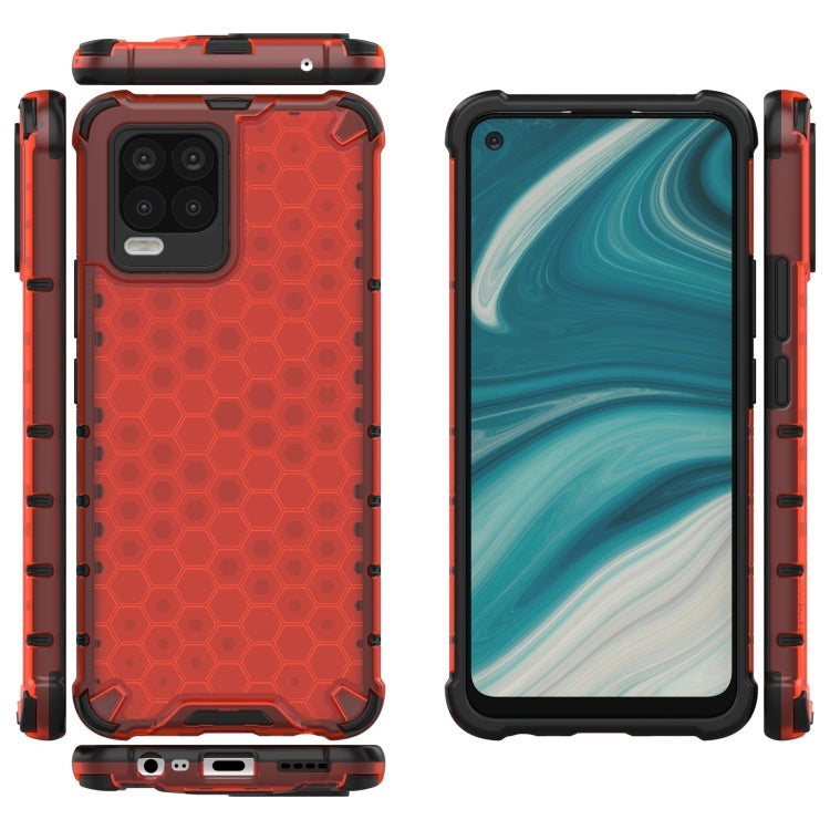 For OPPO Realme 8 Shockproof Honeycomb PC + TPU Case