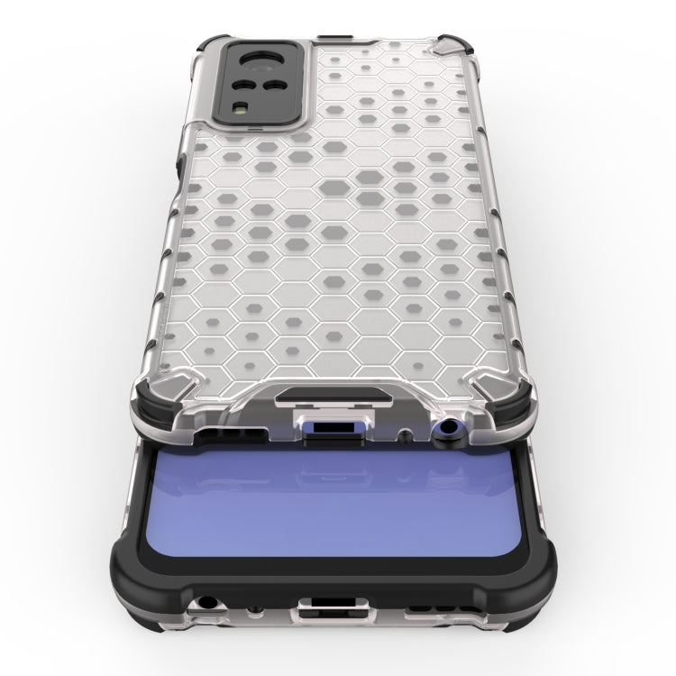 For vivo Y51 (2020 Indian Version) Shockproof Honeycomb PC + TPU Case